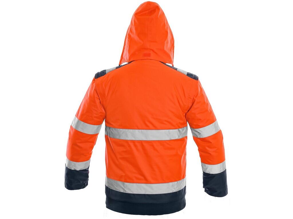 Bunda CXS LUTON, výstražná, pánská, oranžovo-modrá, vel. XL
